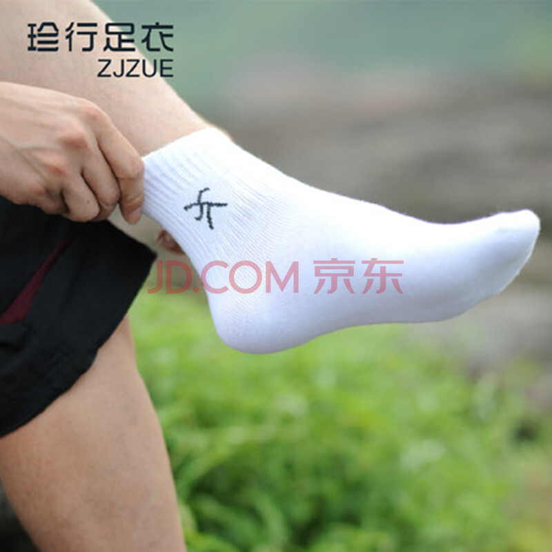 珍行足衣 袜子 男士 运动 男士 夏 短袜 船袜男 棉袜
