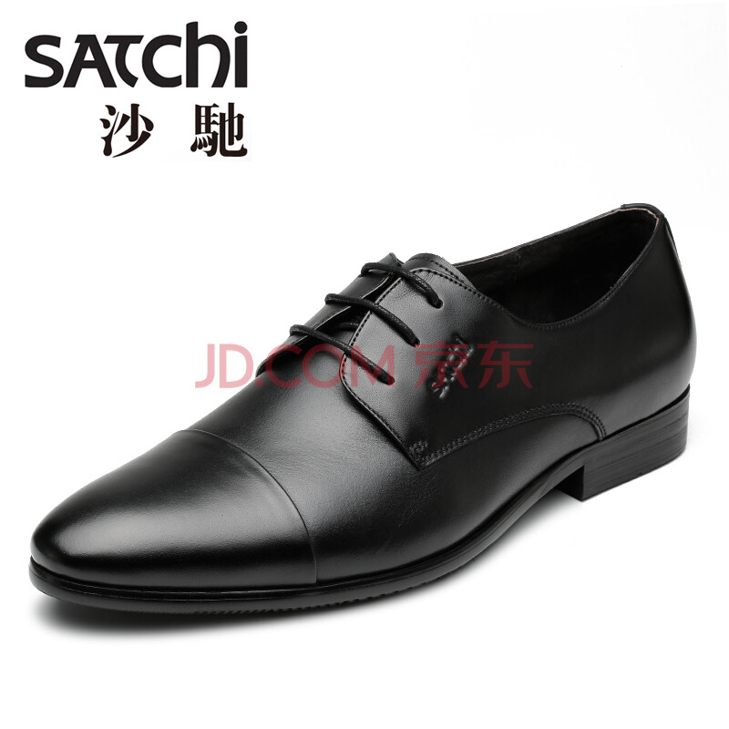 Satchi/ɳ³ÛÇﶬÈÈÏú¿î ϵ´øÉÌÎñÕýװƤЬ ÕæÆ¤Ê±ÉÐÍ·²ãţƤ ÈáÈí¼òÔ¼Äе¥Ð¬°ì¹«Ô¼»áЬ ºÚÉ«21481129Z 41Âë(Æ«´óÒ»Âë)
