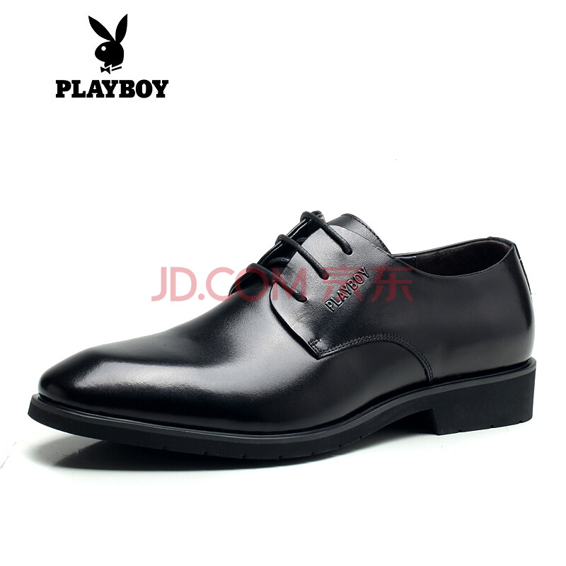 »¨»¨¹«×Ó/PLAYBOYƤЬÄÐÊ¿ÉÌÎñÐÝÏÐЬÕý×°ÕæÆ¤Æ¤Ð¬Ó¢Â×ϵ´øÊ±Éнá»éЬÄпîÍ·²ãţƤ ºÚÉ«3381 41