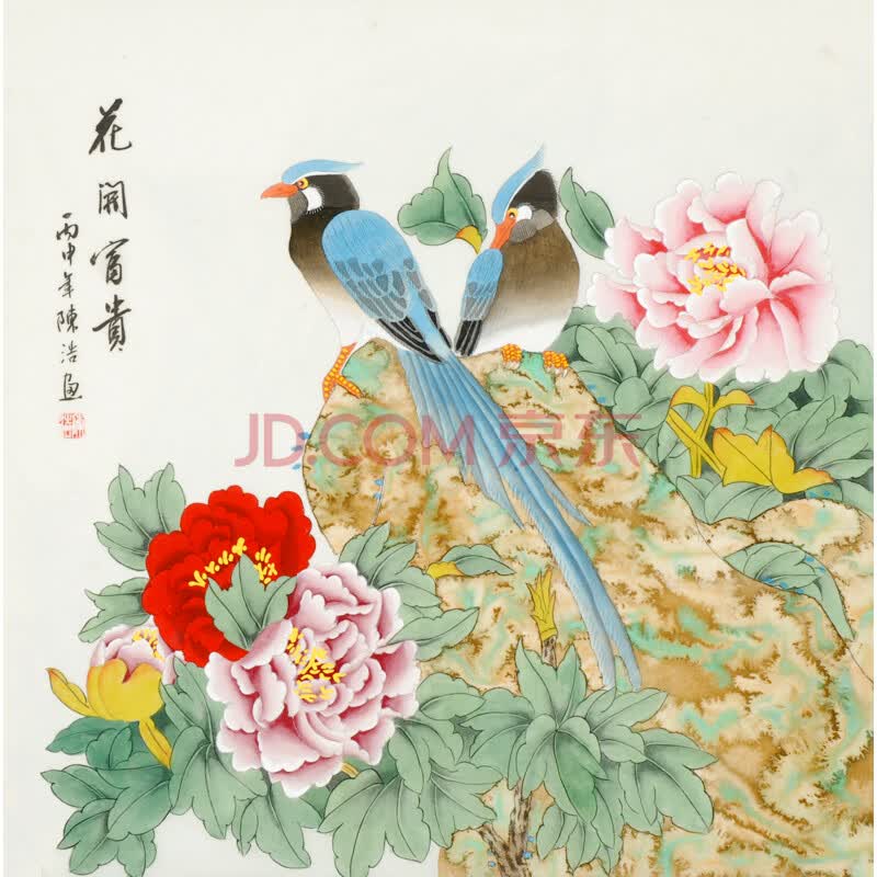 职业画家 陈浩 《花开富贵》