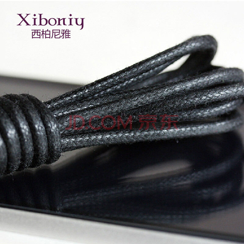 Î÷°ØÄáÑÅ£¨XIBONIY£© ÉÌÎñƤЬ´òÀ¯Ð¬´ø¡¾2˫װ¡¿ÄÐŮԲÐÎÃÞÉ´´òÀ¯·ÀË®Âí¶¡Ñ¥¾üѥЬ´ø ºÚÉ« 2.5(80cm2˫װ)