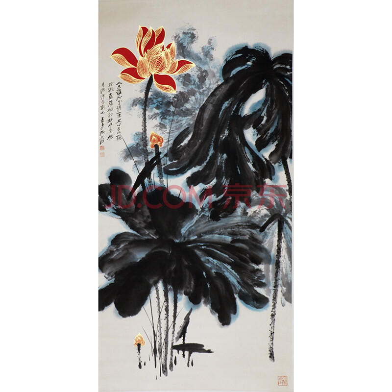 张大千《荷花》