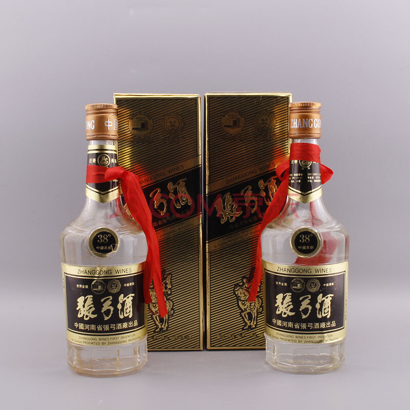 【89】河南名酒 张弓酒 90年代 38度 500ml 2瓶