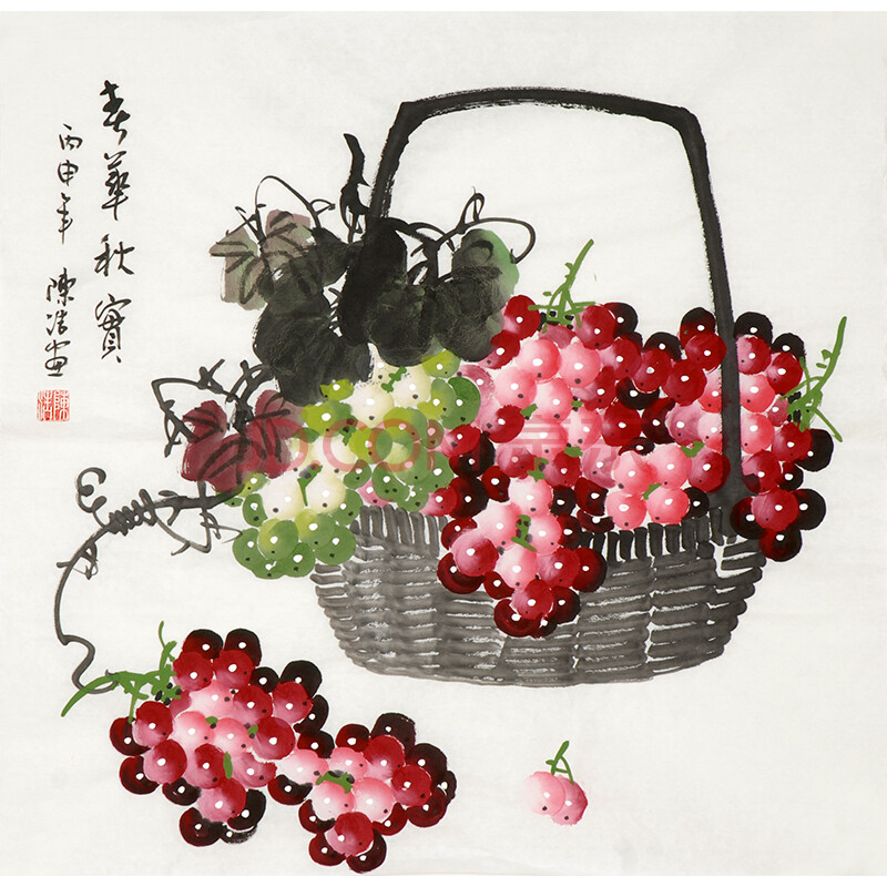 职业画家 陈浩 《春华秋实》