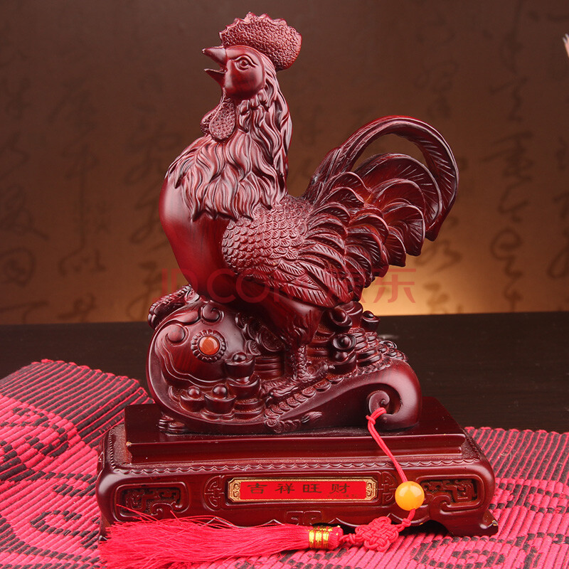 吉祥旺财生肖鸡摆件家居装饰品摆件公鸡工艺品吉祥物摆设压太岁