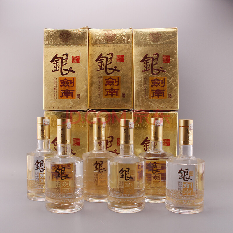 98【名门系列】2004年 银剑南酒 52度 500ml 6瓶