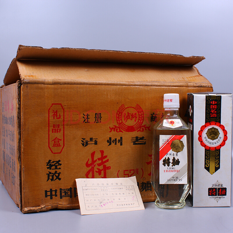 【原箱重器】1987年 泸州老窖特曲 52度 500ml 1箱(20