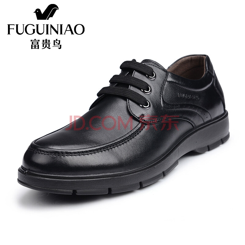 ¸»¹óÄñ£¨FUGUINIAO£©ÉÌÎñÐÝÏÐЬÄÐʿƤЬͷ²ãţƤÄÐÐ¬ÊæÊÊϵ´øÆ¤Ð¬ÄÐ ºÚÉ« 42