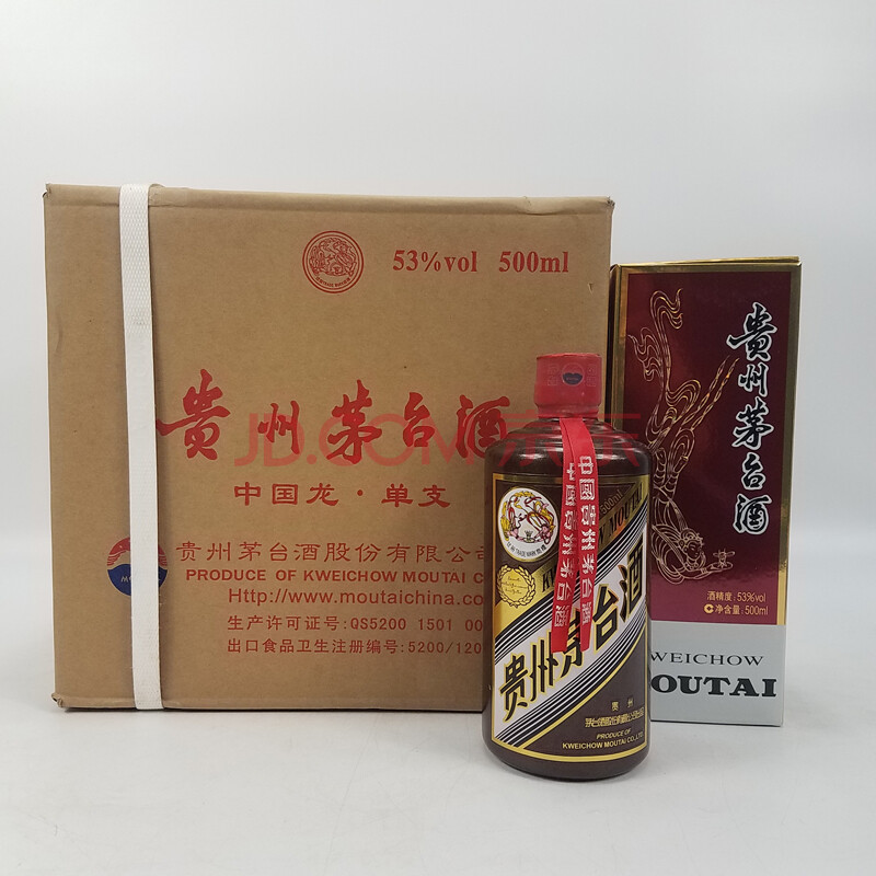 贵州茅台酒-中国龙单支 2016年 53度 500ml 6瓶/1箱