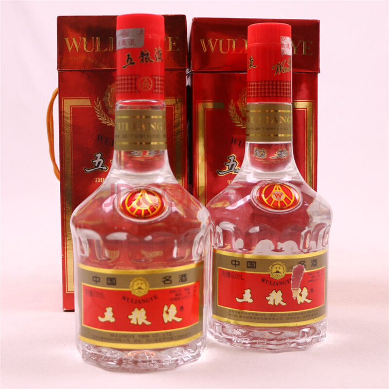 红盒五粮液 01/02年 52度 500ml 2瓶【37】