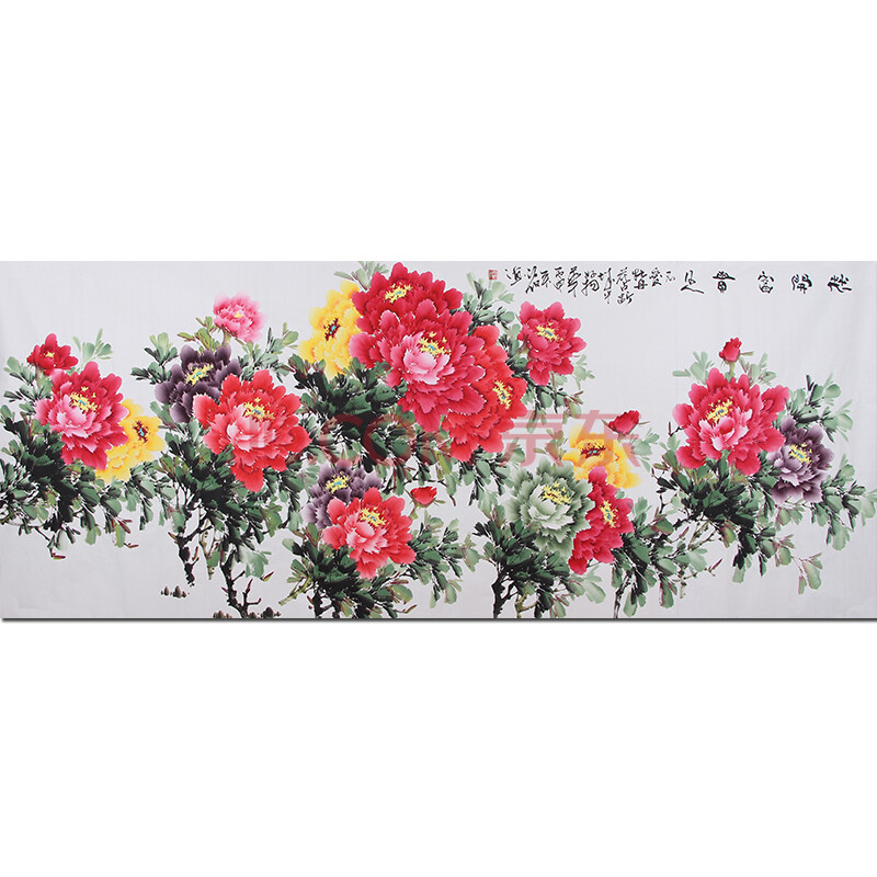 专业牡丹画家 张浪伯《花开富贵》