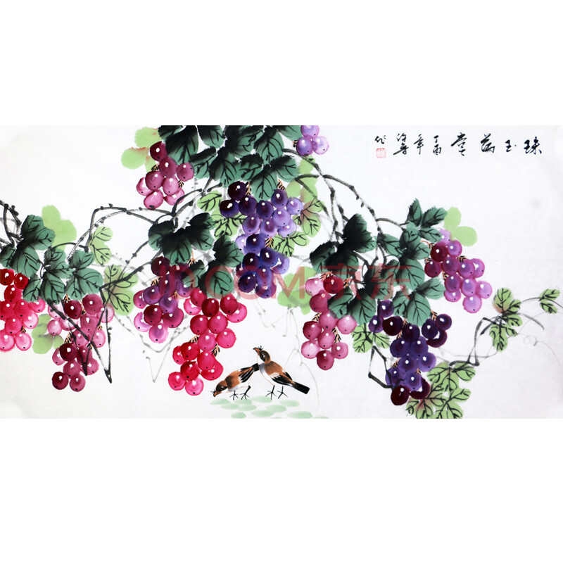 《珠玉满堂》 许鲁 河南省美协会员,实力派花鸟画画家