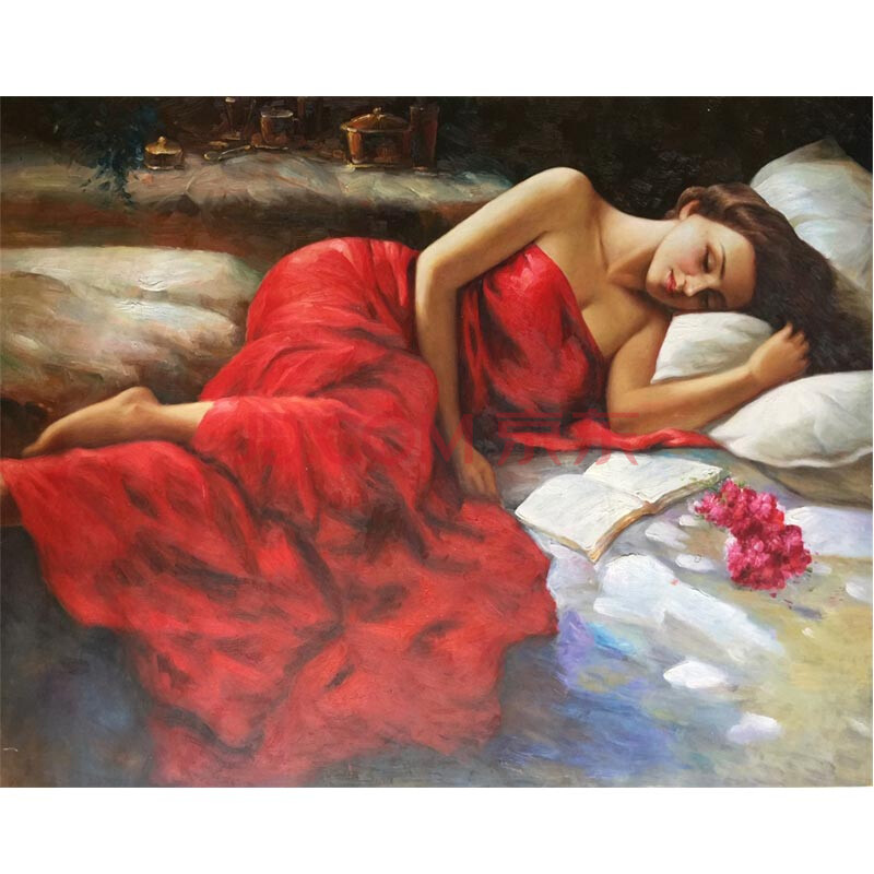 陈浩《睡美人》布面油画