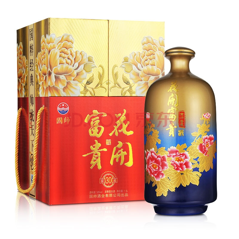 52°国帅花开富贵酒(窖藏30)1500ml