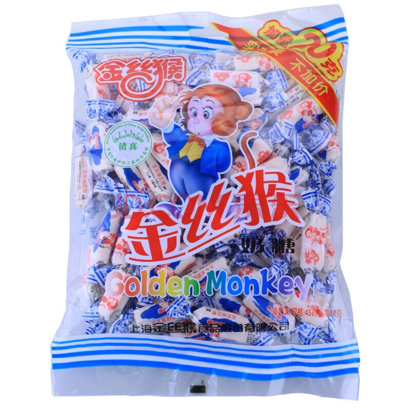 金丝猴 圆柱奶糖原味476g(新老包装随机发放)