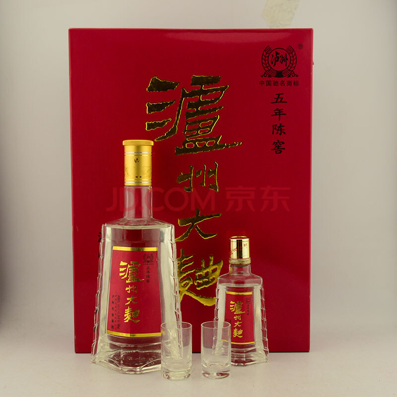泸州大曲礼盒 2001年 52度 500 100ml 1盒 【42】(白酒老酒)