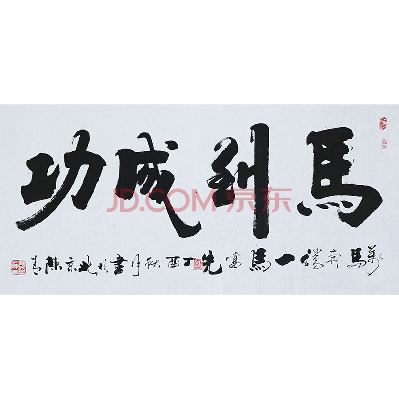 亲笔授权 全国书法展获奖名家 陈青 书法横幅 【马到成功】