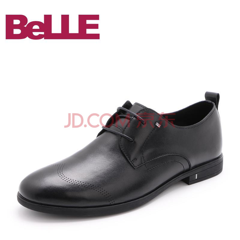 Belle/°ÙÀö2018´ºÐÂÆ·ºÚɫţƤÉÌÎñÕý×°ÈåÑÅÄÐÆ¤Ð¬26215AM8 ºÚÉ« 41