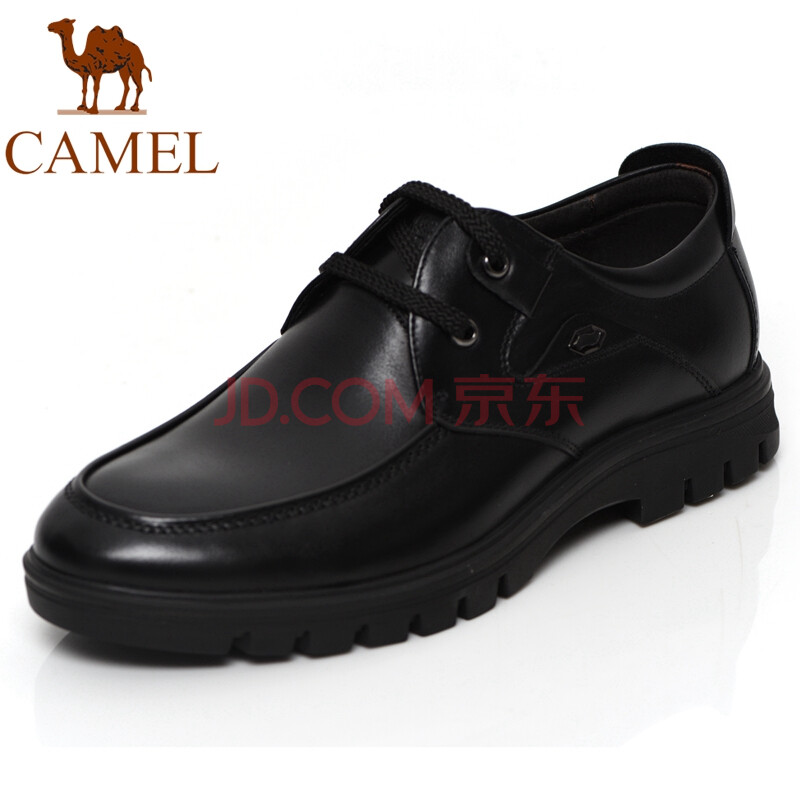CAMEL/ÂæÍÕÄÐЬ2017Çï¿îÉðÊ¿ÉÌÎñÐÝÏÐÆ¤Ð¬Í·²ãţƤϵ´øµ¥Ð¬ÄÐÊ¿ÇàÄêʱÉкñµ×Ь×Ó ºÚÉ« 40