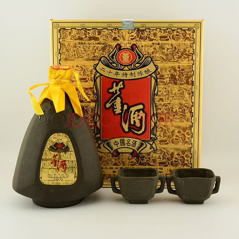 二十年陈酿董酒 90年代末 54±1度 600ml 1瓶【68(白酒 老酒)