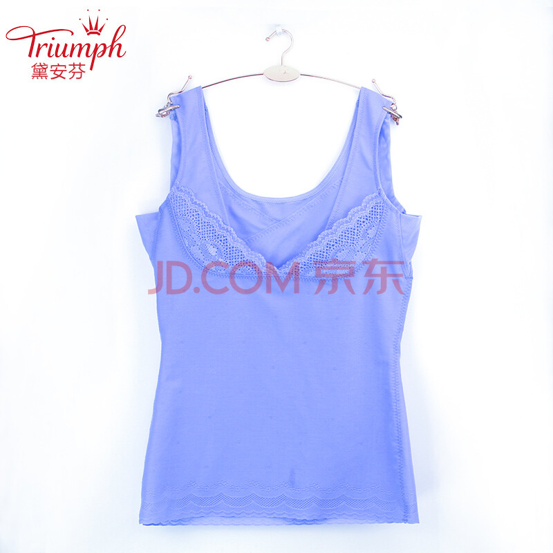 黛安芬(Triumph)日本性感塑身衣收腹衣美体内衣打底背心束身衣10170674蓝色L
