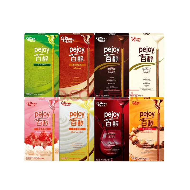 格力高glico 百醇pejoy注心饼干48g*6盒 休闲零食 特价包邮