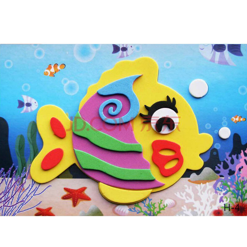 eva立体贴画3d粘贴纸幼儿童手工制作diy-eva立体粘贴画儿童手工diy手