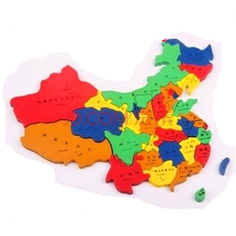 加厚木制中国地图拼图拼版玩具 特大号世界地图插国旗图片