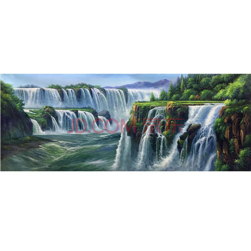 刘晓峰 巨幅油画《中国壮美河山》 收藏级珍品