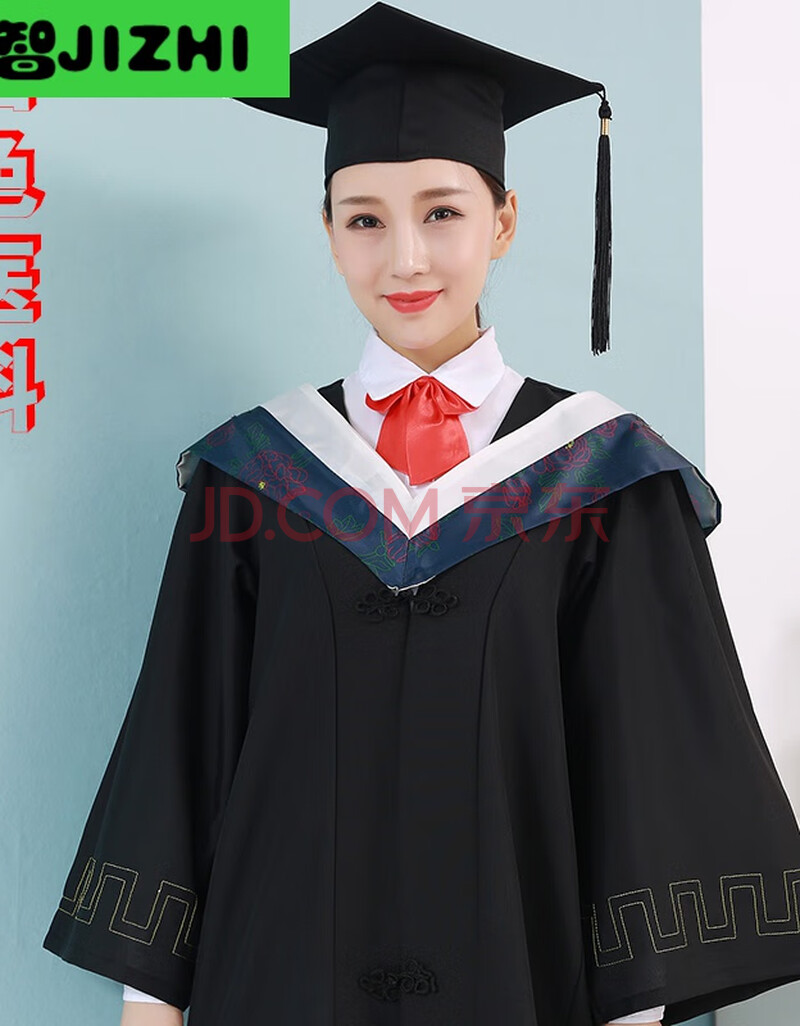 大学生毕业礼服硕士服博士服导师服校长服定制校徽刺绣高端款白色医科