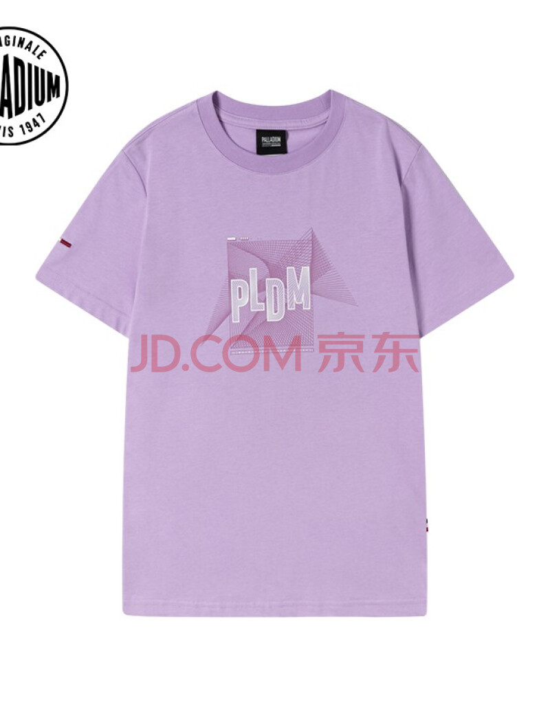 2021新品女短袖t恤 line pattern tee-w 195834 丁香紫色 m