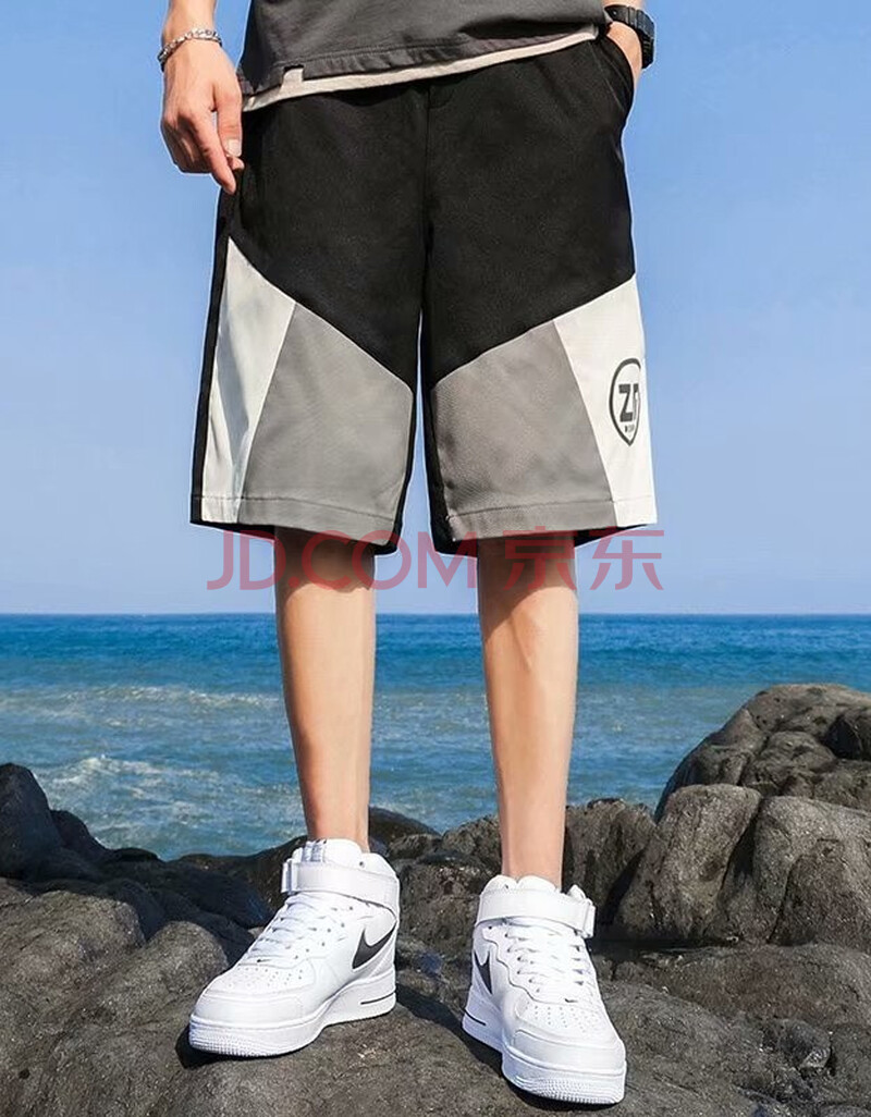 凯丁森短裤男2021夏季港风男生短裤潮流宽松休闲运动裤韩版青年五分