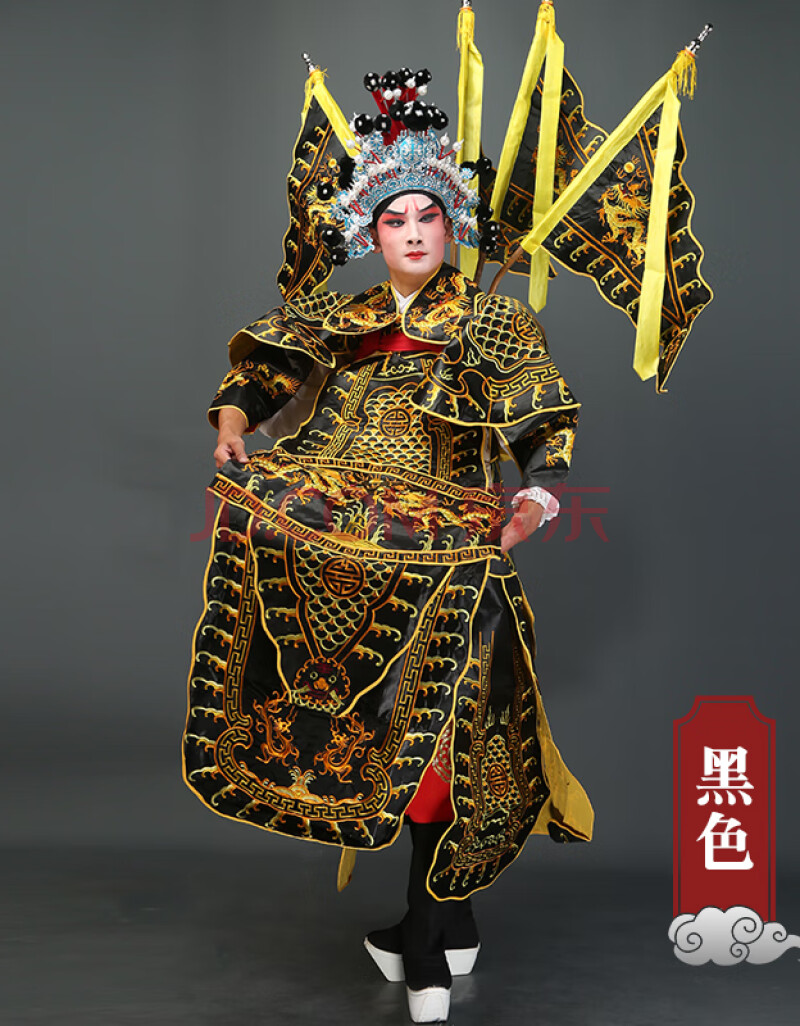 【演出戏服】京剧戏曲服装男武生大靠戏剧服靠武将靠旗将军定军山霸王