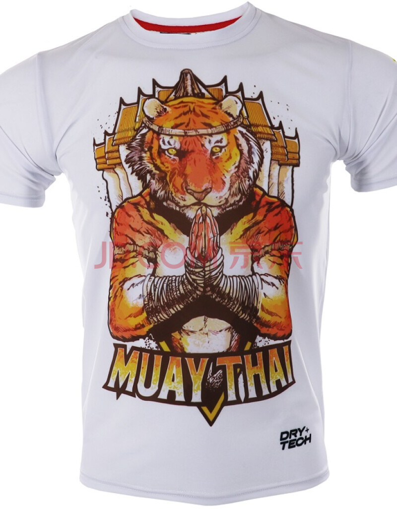 泰拳老虎播求健身男式运动短袖mma男t恤搏击运动柔猴t恤ufc综合格斗