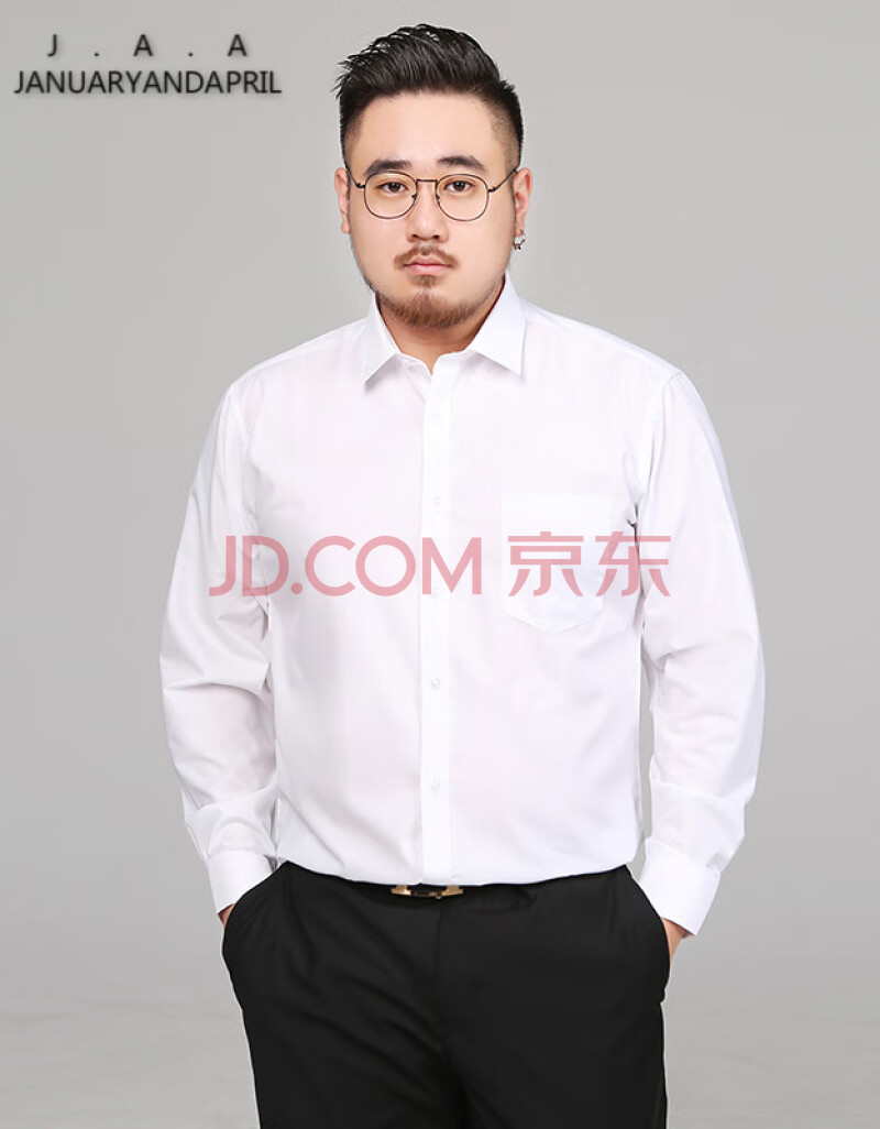 男生140斤胖图片,170cm140斤男生图片 胖子大码长袖衬衫男春季加肥加大号肥佬宽松商务休闲打底正装免烫衬衣