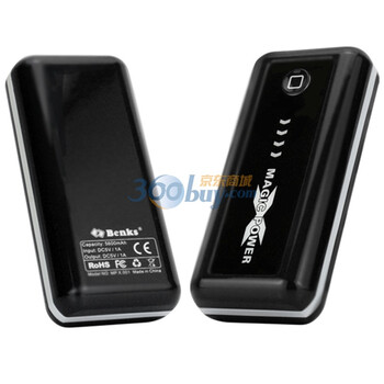邦克仕（Benks）MAGIC POWER X便携式移动电源 黑色（5600mAh 8种转接头 支持多种数码电子产品）