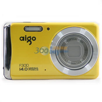 爱国者（aigo） DC-F300 数码相机（黄色）