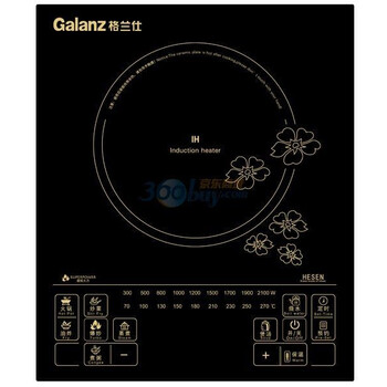 格兰仕（Galanz）整板触摸式超大液晶显示屏电磁炉CH2118K（附赠精致汤锅+炒锅）