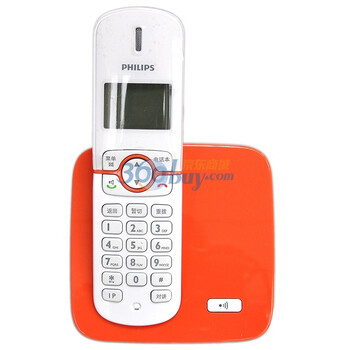 飞利浦（PHILIPS） DCTG270 2.4G 数字无绳电话子电话机来电显示中文语音报号橙色