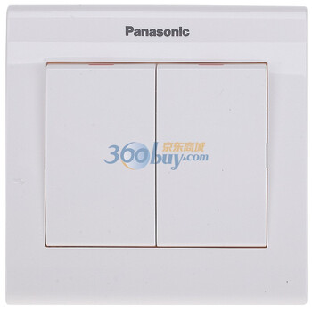 松下(panasonic)雅适系列86型二位单控开关 WMK503（雅白色）