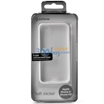 卡登仕（Capdase）iphone 4s水晶盾(白边) 手机保护壳 适用于iphone 4/iphone 4s