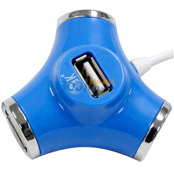 飚王(SSK) SHU012-G USB2.0四口水管HUB 蓝色
