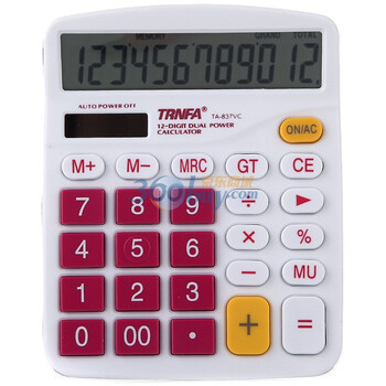 信发计算器 TA-837VC 时尚型粉红色