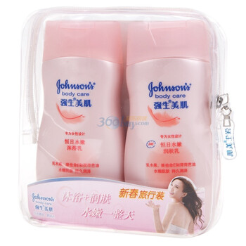 强生美肌恒日水嫩润肤乳100ml加强生美肌恒日水嫩沐浴乳100ml