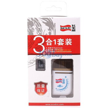 飞毛腿（SCUD）数码3合一套装(16GB TF卡+多功能读卡器+液晶贴膜)