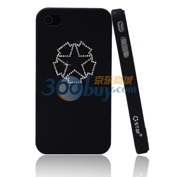 SGP star 5 iphone4 保护壳 闪耀中国星 黑色（带钻彩壳 闪耀奢华 设计新颖）