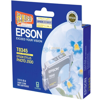 爱普生（Epson）T0345淡青色墨盒 C13T034580BD（适用Photo2100 ）