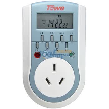 同为（Towe）电子式节能定时器插座 7天智能控制 停电记忆 国标10A孔TW-ED10G