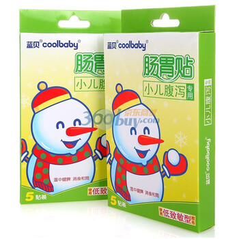 蓝贝coolbaby肠胃贴（小儿腹泻专用）低致敏型 5贴装*2组