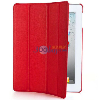 ESR iPad2 经典超薄保护套(红色) 赠透明保护贴膜